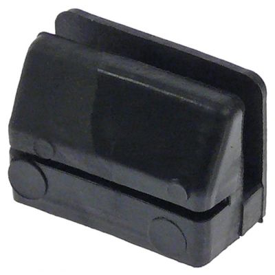 Picior de cauciuc H 22 mm, L 31x18 mm, pentru rasnita T80 - 802047