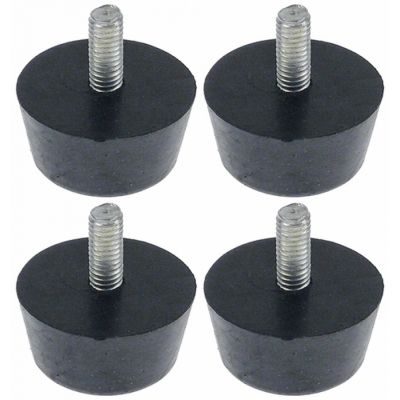 equipment foot thread M6 ø 30mm H 16mm thread L 14mm Qty 4 pcs