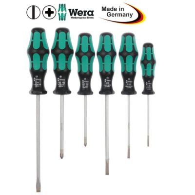 screwdriver set slotted/Phillips 6-piece sizes 3,0/4,0/5,5/6,5mm/PH1/PH2
