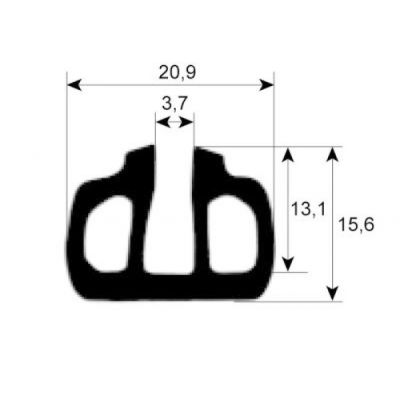 oven gasket profile 1800 Qty by meter