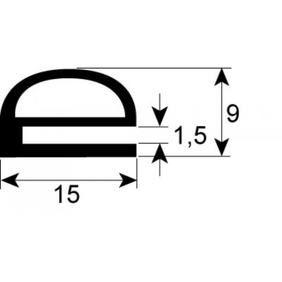 tray rack trolley gasket profile 4030 Qty by meter silicone transparent