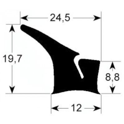 oven gasket profile 2430 Qty by meter