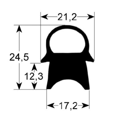 Garnitura termica usa cuptor profil 2440, vanzare la metru - 900740