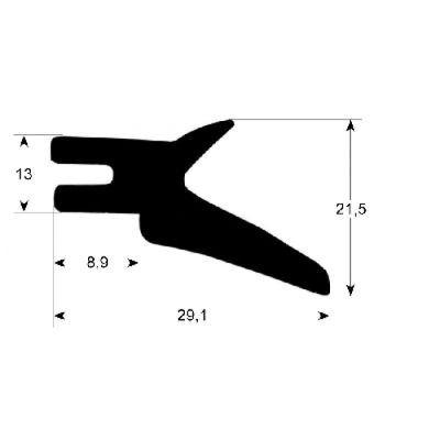 boiling pan gasket profile 3030 L 1130mm W 655mm