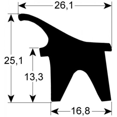 Garnitura termica usa cuptor profil 2400 - la metru - 900883