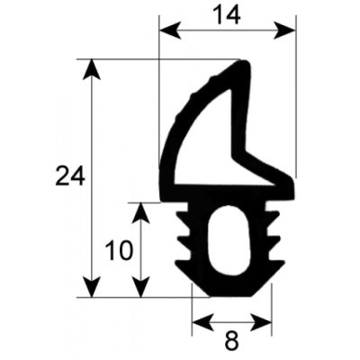 Garnitura termica usa cuptor profil 2755 - la metru - 900913