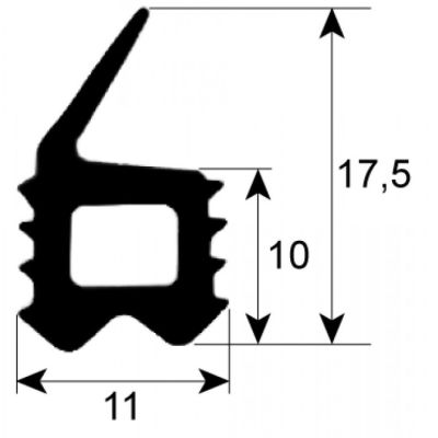 door seal profile 2708 W 545mm L 590mm external size