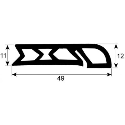 Garnitura carucior profil 4080 L 540 mm - 901150