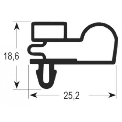 Garnitura frigo profil 9010 L 650 x 745 mm - 901249