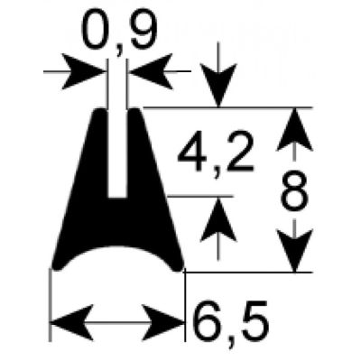 window gasket profile 1515 L 1550mm