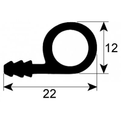 door seal profile 2946 Qty by meter