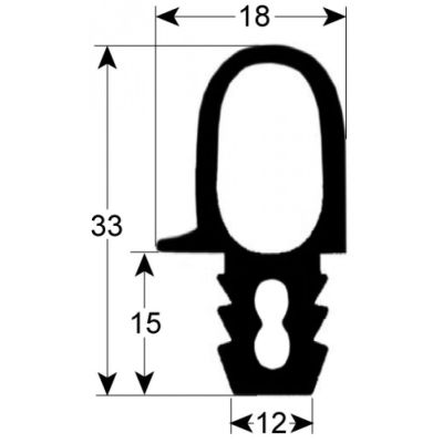 Garnitura profil 2449 L 1505x520 mm - 901483