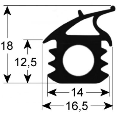 door seal profile 2762 W 474mm L 634mm external size Qty 1 suitable for ELECTROLUX