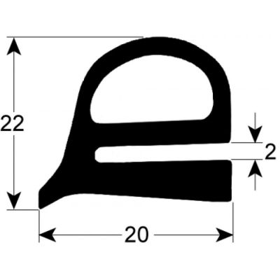 door seal profile 2228 Qty by meter