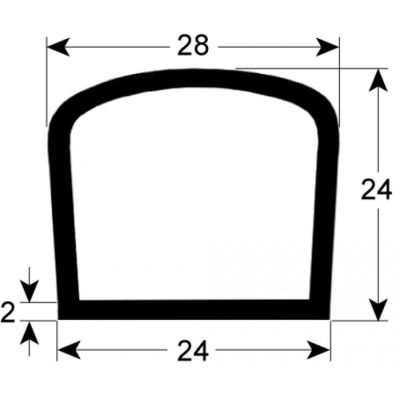 door seal profile 2200 W 510mm L 650mm external size Qty 1