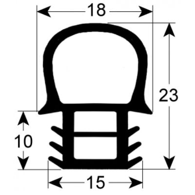 door seal profile 2055 W 580mm L 1495mm external size suitable for BOURGEAT