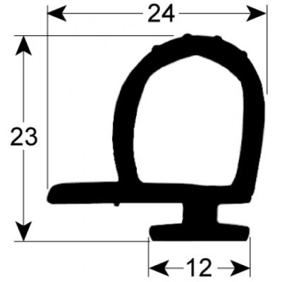 gasket for walk-in fridges profile 9980 Qty 25m