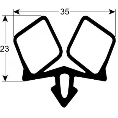 gasket for walk-in fridges profile 9936 Qty 25m