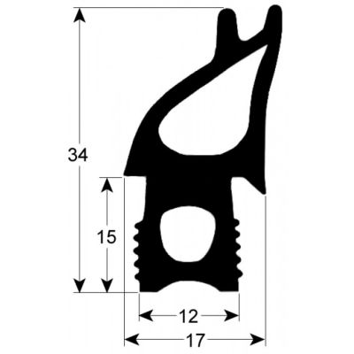 door seal profile 2735 W 682mm L 1470mm suitable for HOUNO