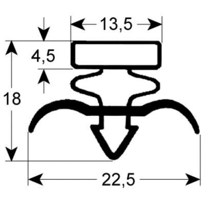 refrigeration gasket profile 9171 W 526mm L 1420mm plug size suitable for FOSTER