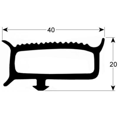 Garnitura frigo, profil 9780, L 6 m - 902088
