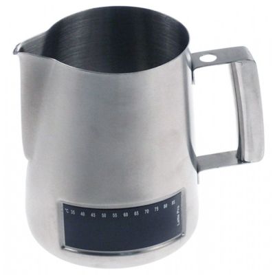 Cana - lattiera din INOX cu termometru, 1 litru, ø 115 mm, H 135 mm - 960032