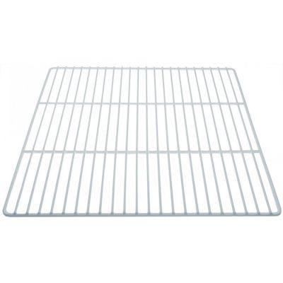 Grilaj - raft frigider GN 2/1, dimensiuni 650 x 530 mm, din otel plastifiat alb - 970126