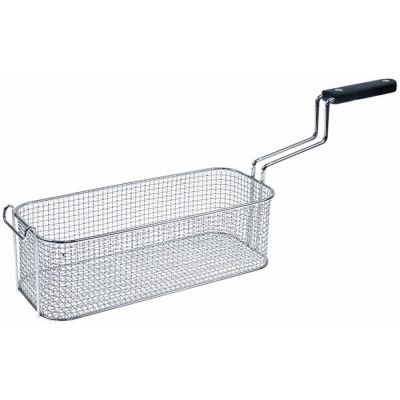 fryer basket L1 365mm W1 140mm H1 110mm chrome-plated steel