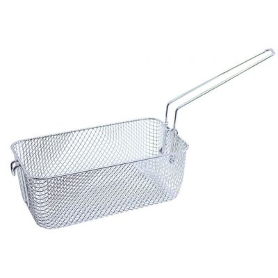 fryer basket L1 260mm W1 135mm H1 100mm chrome-plated steel