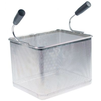 pasta basket L1 240mm W1 290mm H1 215mm H3 357mm stainless steel