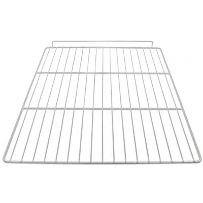 Grilaj - raft frigider GN 2/1, dimensiuni 650 x 530 mm, cu opritor, din otel plastifiat alb - 970556