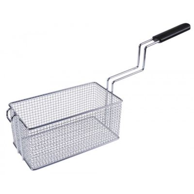 fryer basket L1 260mm W1 135mm H1 120mm chrome-plated steel