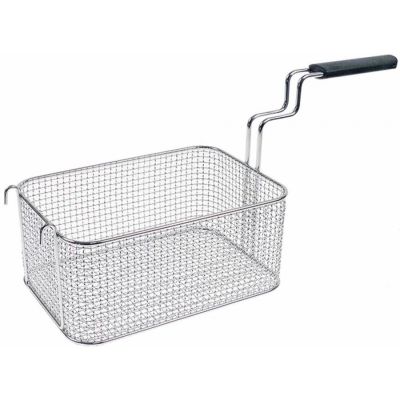 fryer basket L1 270mm W1 185mm H1 120mm chrome-plated steel