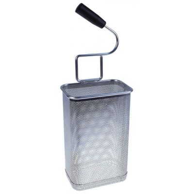 pasta basket L1 170mm W1 115mm H1 265mm stainless steel left