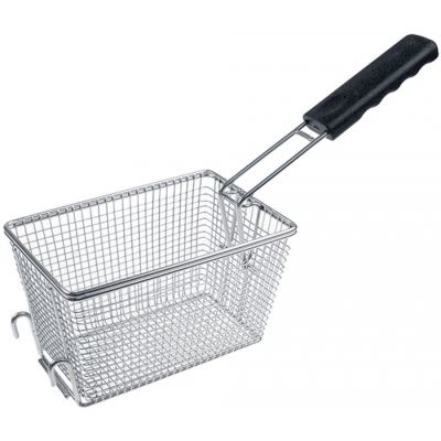 fryer basket W1 140mm L1 210mm H1 125mm chrome-plated steel