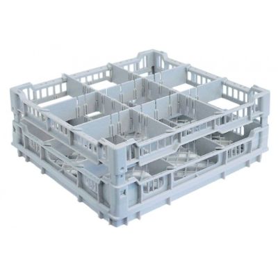 glass basket L 395mm W 395mm number of glasses 9 H 200mm usable height 180mm