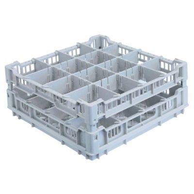 glass basket L 395mm W 395mm number of glasses 16 H 200mm usable height 180mm
