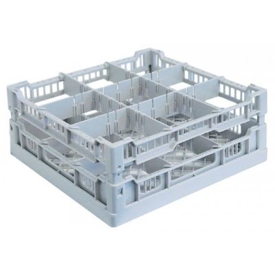 glass basket L 396mm W 396mm number of glasses 9 H 200mm usable height 180mm