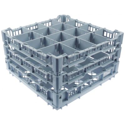 glass basket L 395mm W 395mm number of glasses 16 H 230mm usable height 215mm