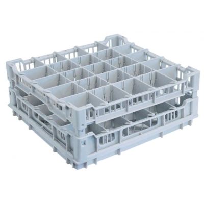 glass basket L 395mm W 395mm number of glasses 25 H 185mm usable height 180mm