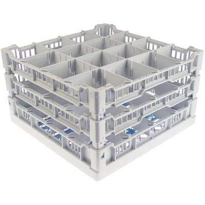 glass basket L 396mm W 396mm number of glasses 16 H 230mm usable height 195mm