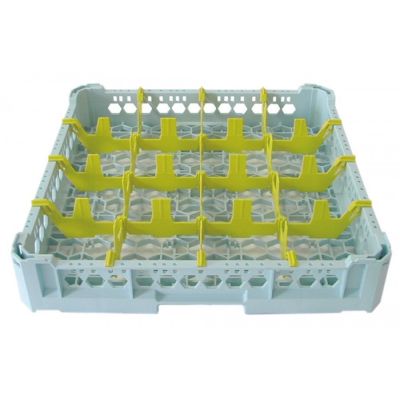 glass basket GASTROTOP L 500mm W 500mm number of glasses 16 H 100mm usable height 75mm