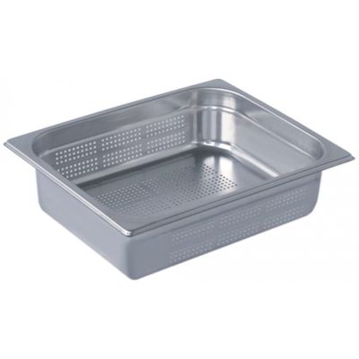 GN container size GN 1/2 perforated D 100mm SS 18/10