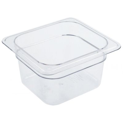 GN container size GN 1/6 D 100mm polycarbonate
