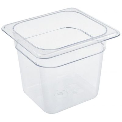GN container size GN 1/6 D 150mm polycarbonate