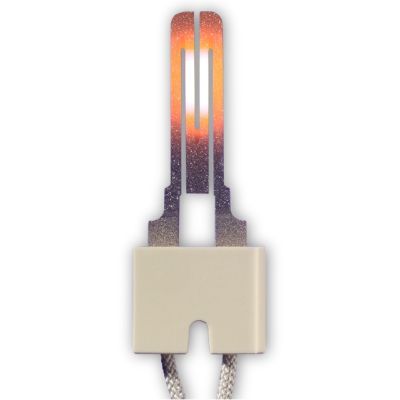 Electrod / bujie incandescenta de aprindere cu cabluri 130 mm si suport, CoorsTek model 101NM 510184 - RSP510184P